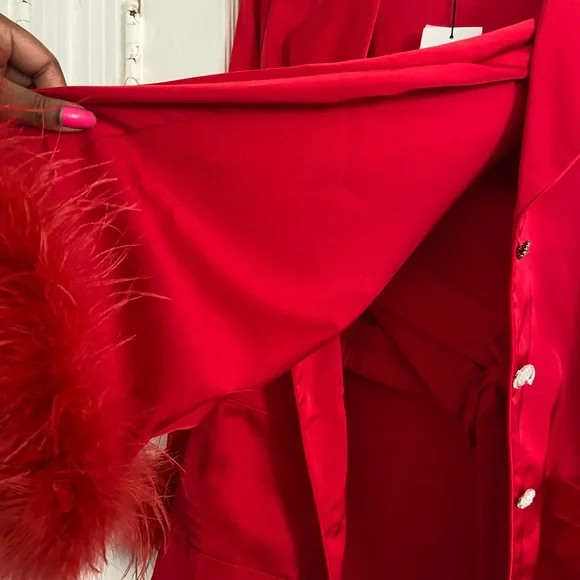 Nadine Merabi Darcie Red Pajamas - Picture 5 of 6